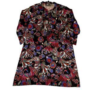 Johnny Was, Multicolored, Avya Floral Silk Kimono-Style Dress- S